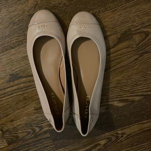 Womens Coach Tan ballet flats